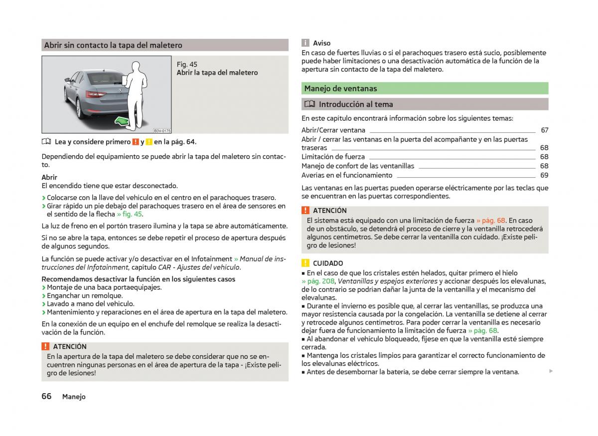 Skoda Superb III 3 manual del propietario / page 69