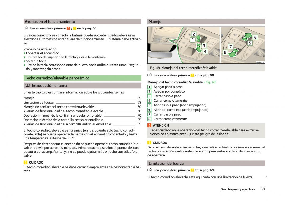 Skoda Superb III 3 manual del propietario / page 72