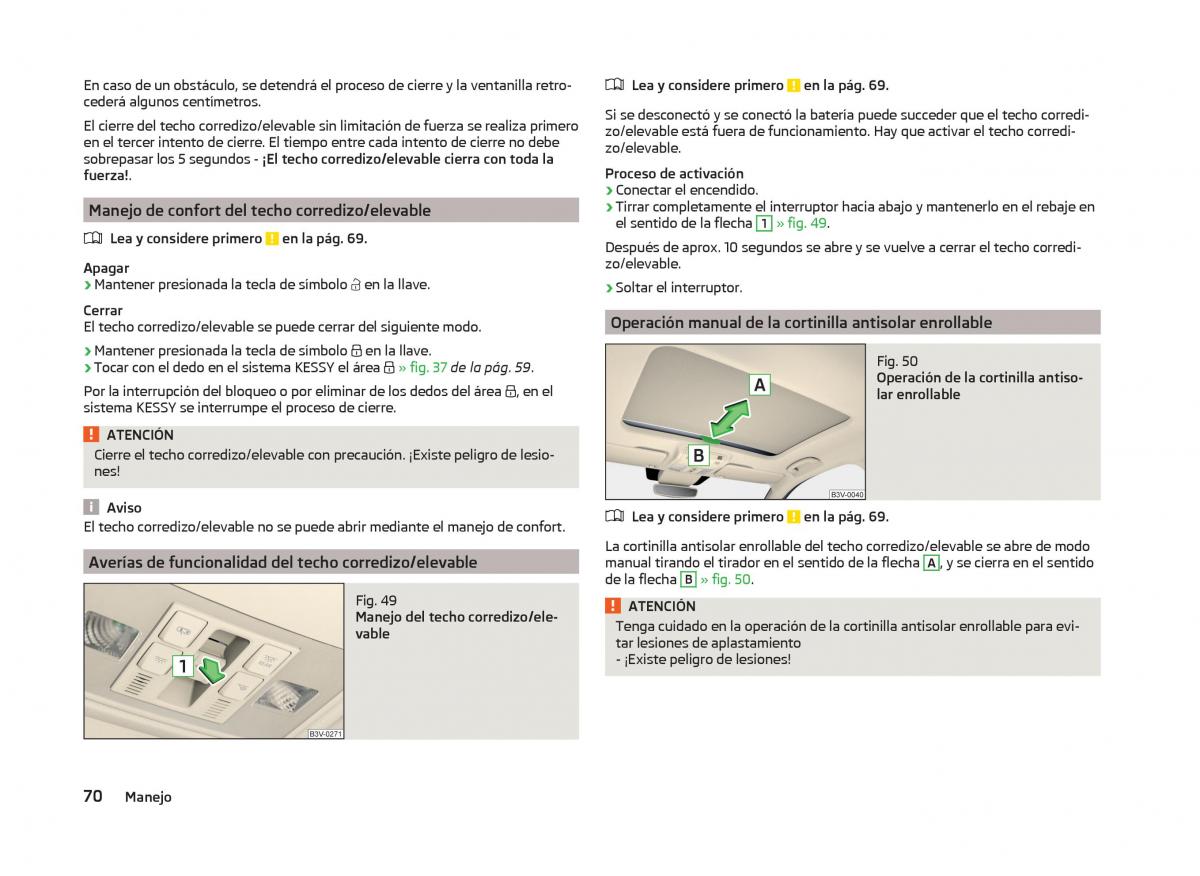 Skoda Superb III 3 manual del propietario / page 73