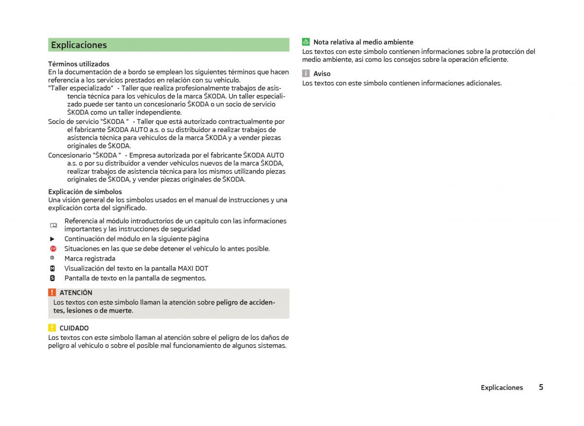 Skoda Superb III 3 manual del propietario / page 8