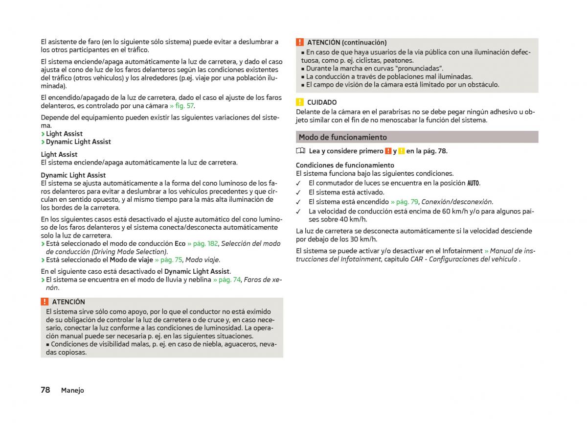 Skoda Superb III 3 manual del propietario / page 81