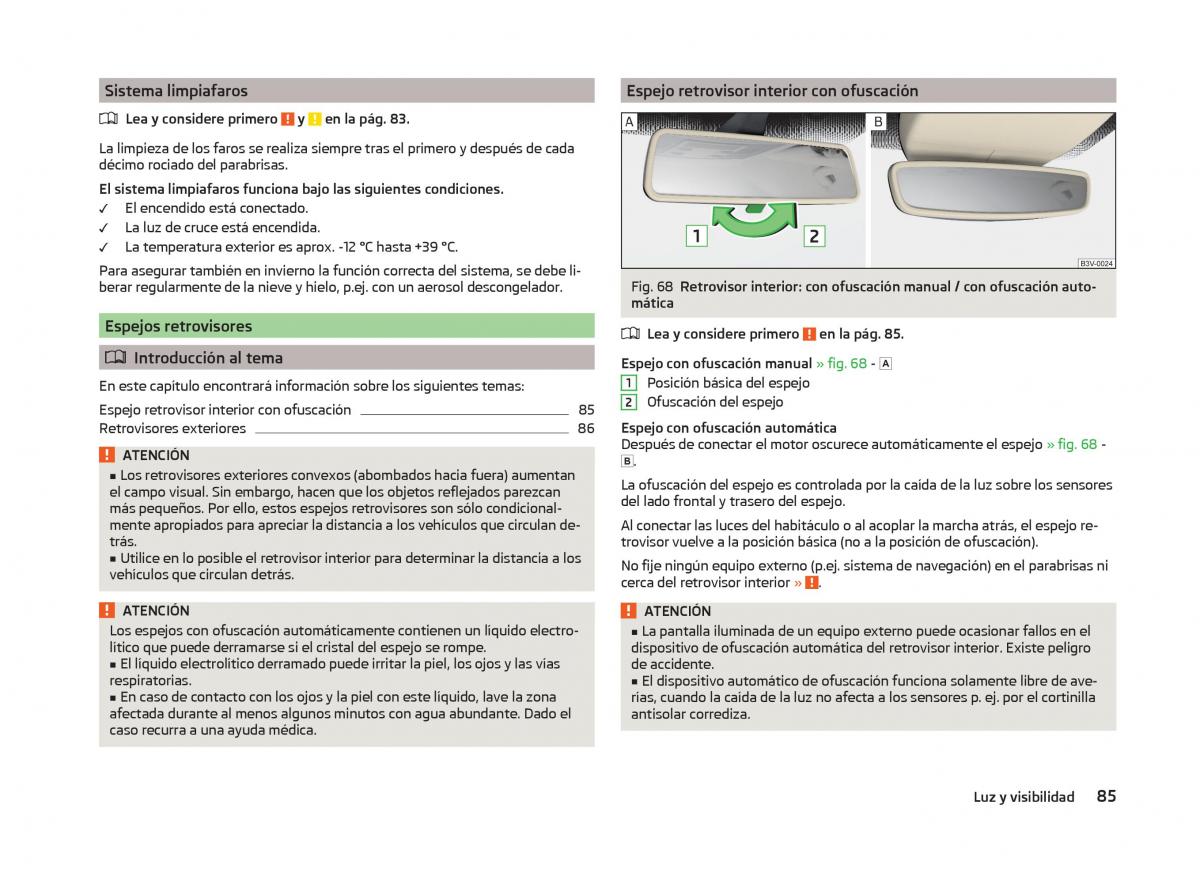 Skoda Superb III 3 manual del propietario / page 88