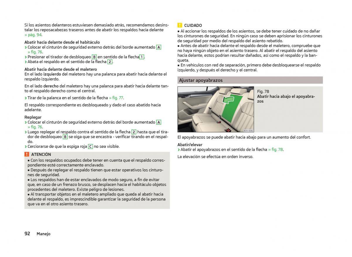 Skoda Superb III 3 manual del propietario / page 95