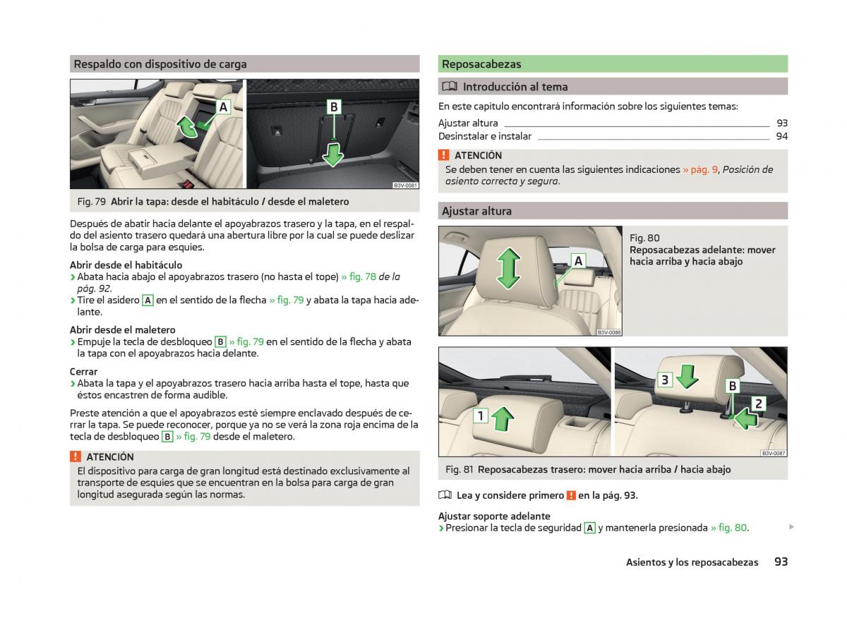 Skoda Superb III 3 manual del propietario / page 96