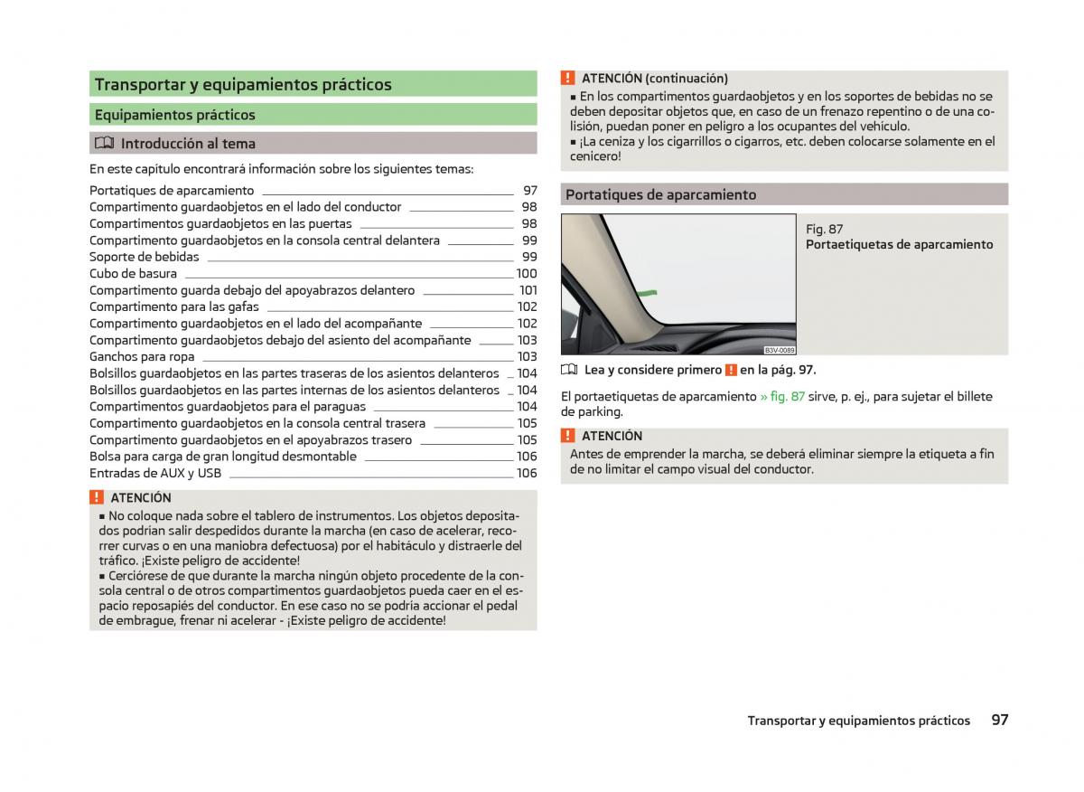 Skoda Superb III 3 manual del propietario / page 100