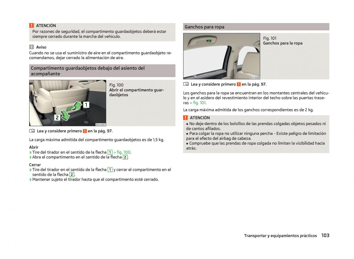 Skoda Superb III 3 manual del propietario / page 106