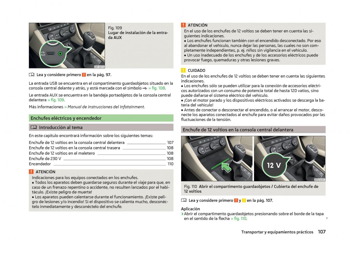 Skoda Superb III 3 manual del propietario / page 110