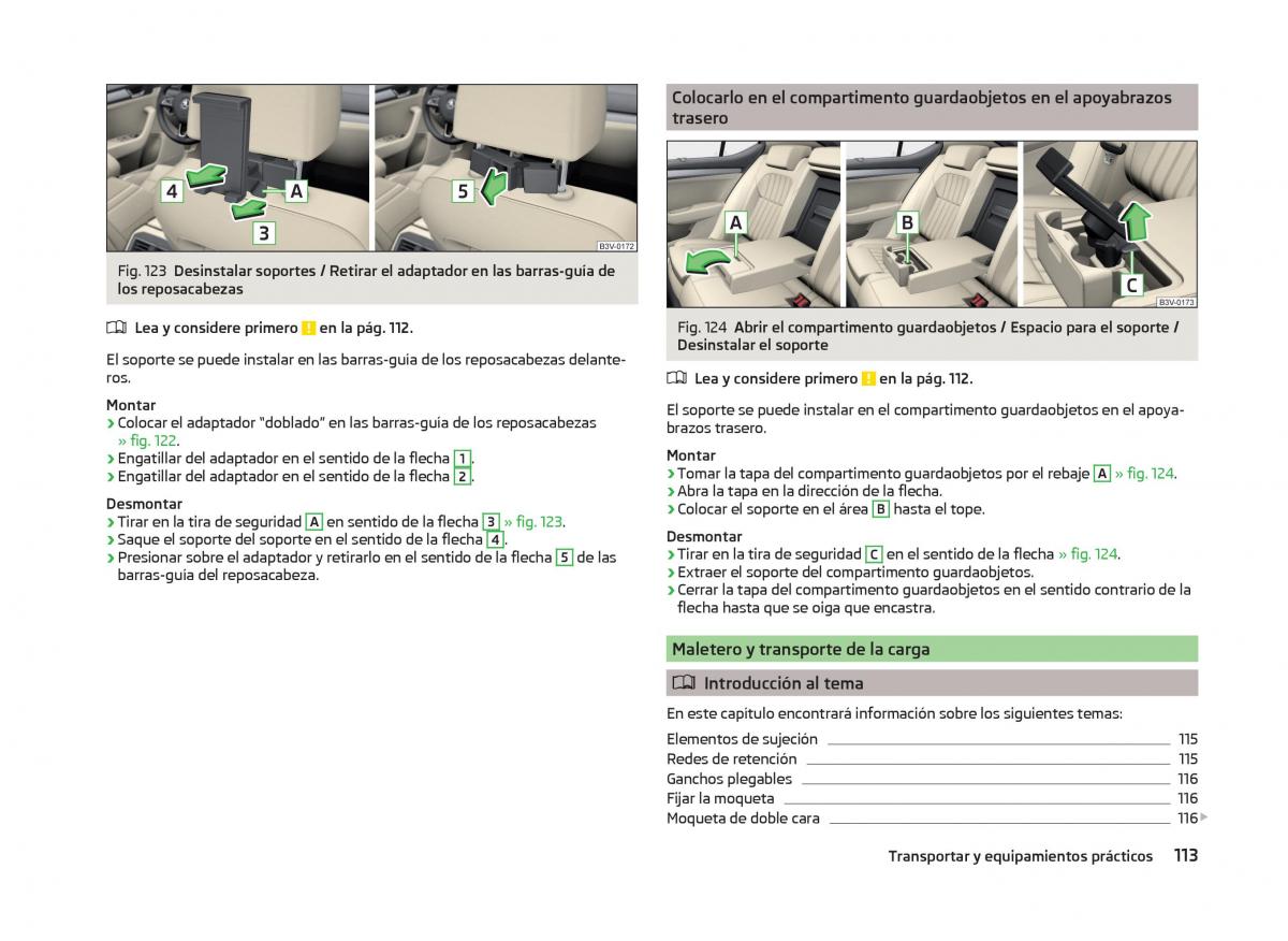 Skoda Superb III 3 manual del propietario / page 116