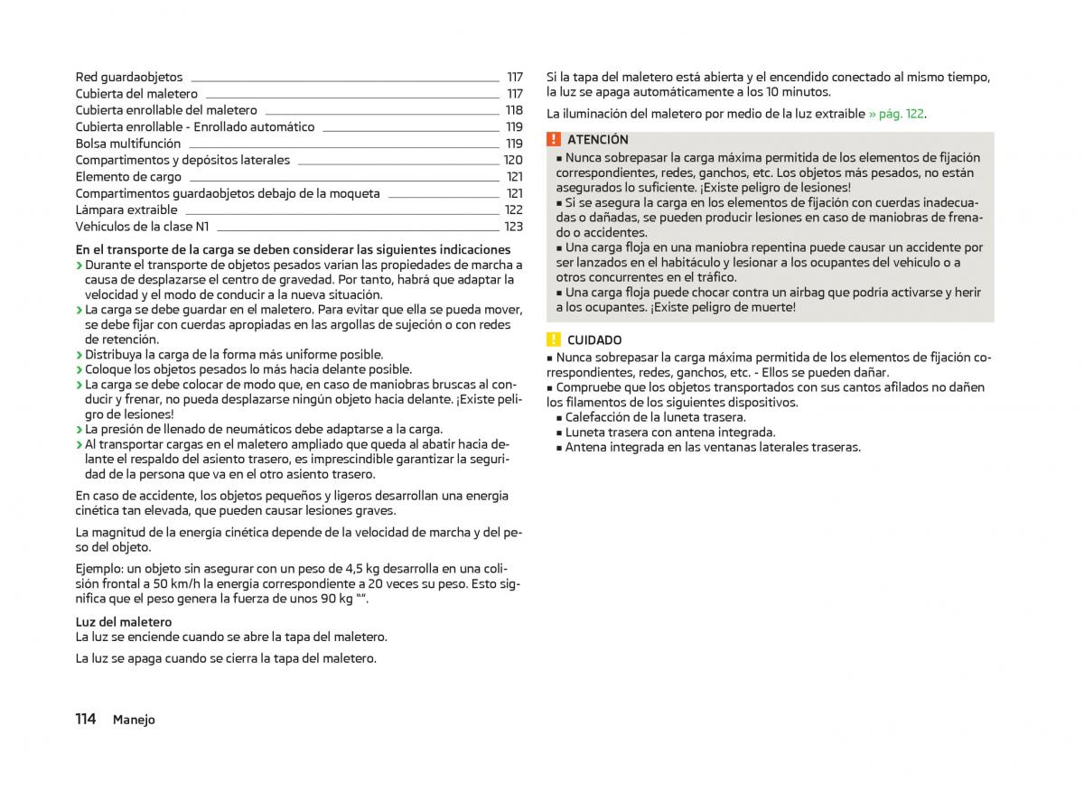 Skoda Superb III 3 manual del propietario / page 117