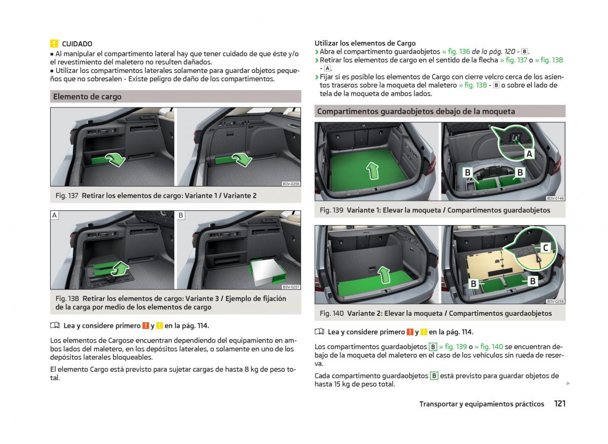 Skoda Superb III 3 manual del propietario / page 124