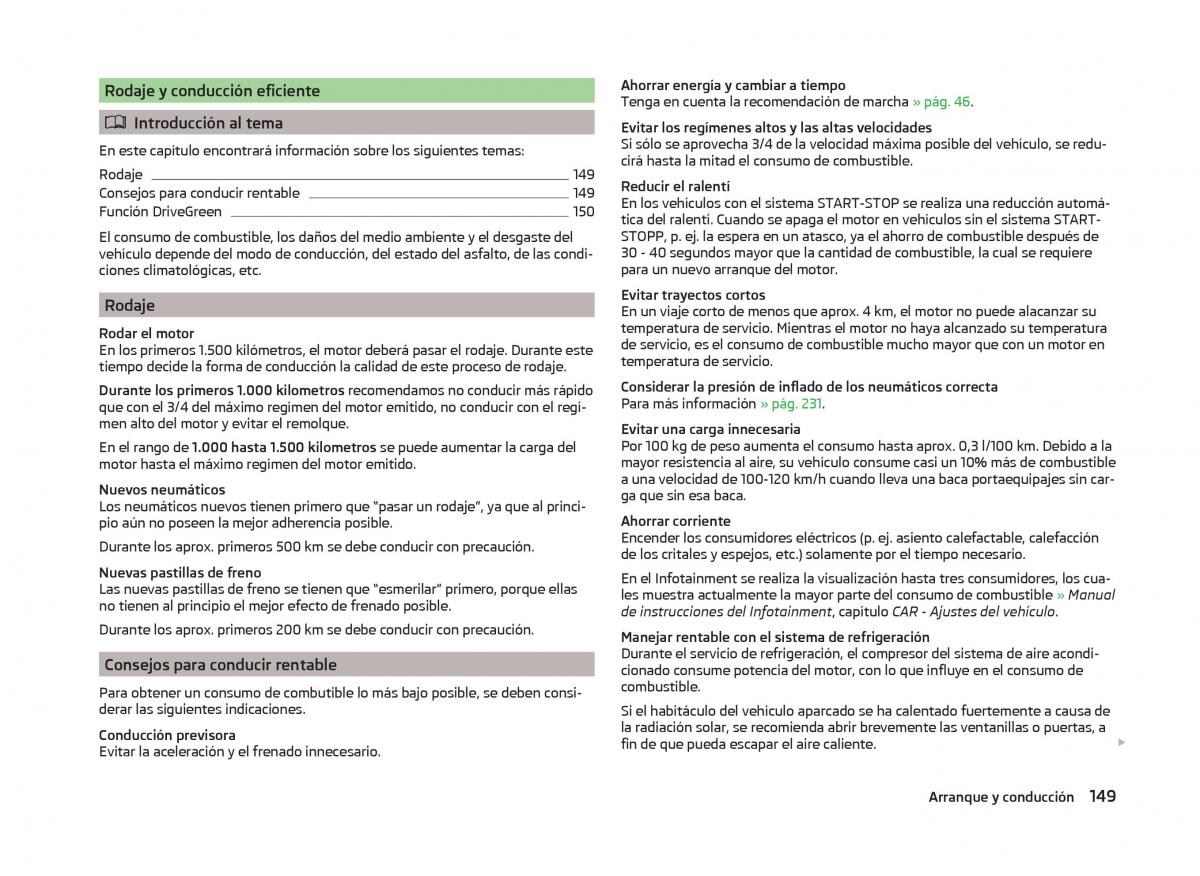 Skoda Superb III 3 manual del propietario / page 152