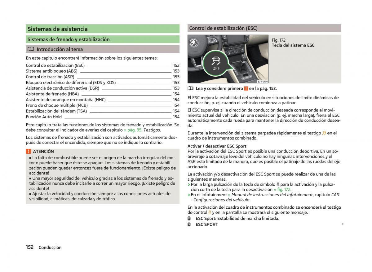 Skoda Superb III 3 manual del propietario / page 155