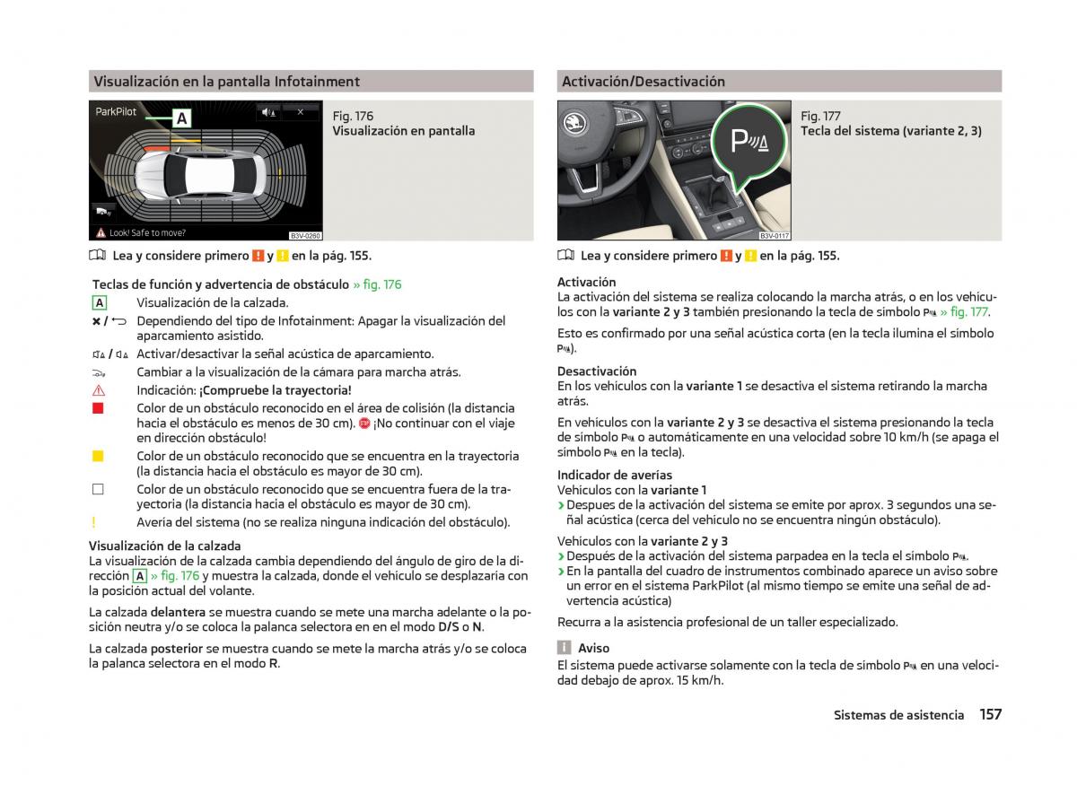 Skoda Superb III 3 manual del propietario / page 160