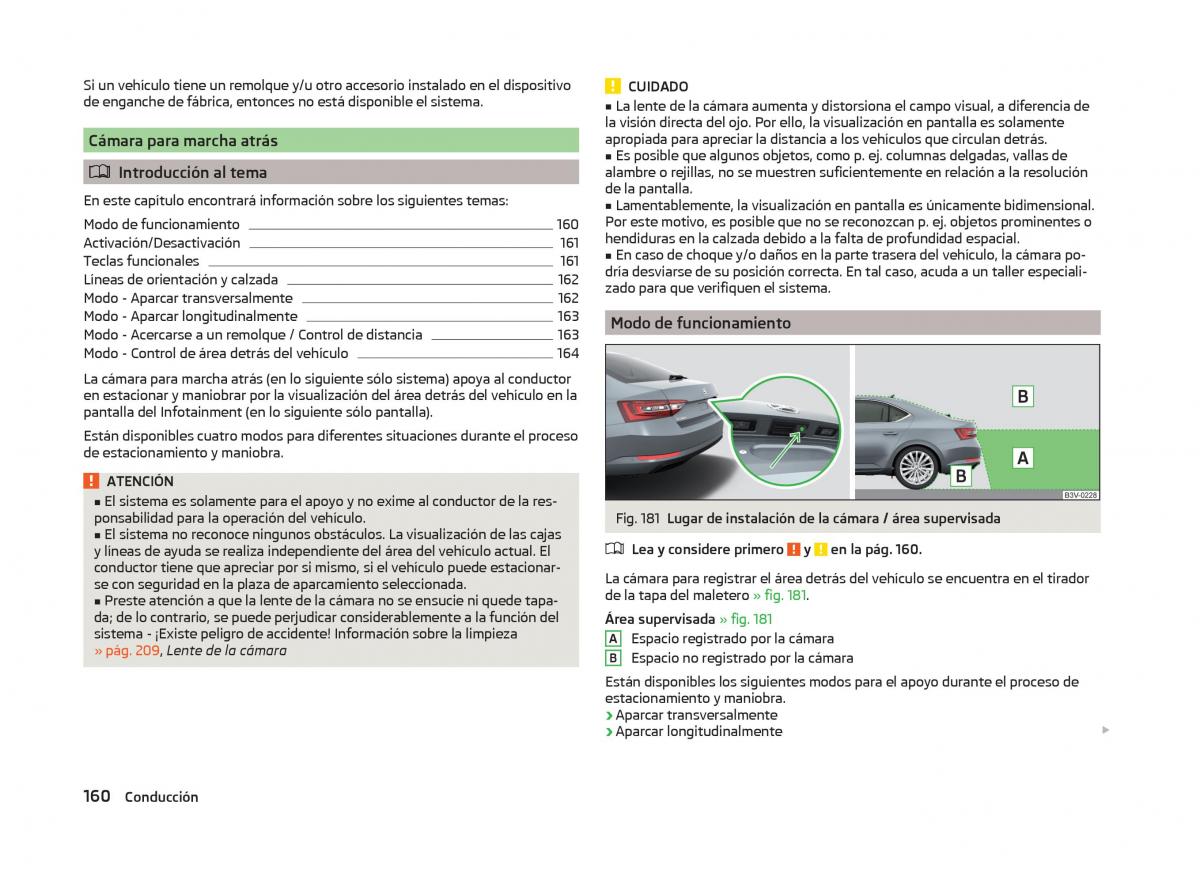 Skoda Superb III 3 manual del propietario / page 163