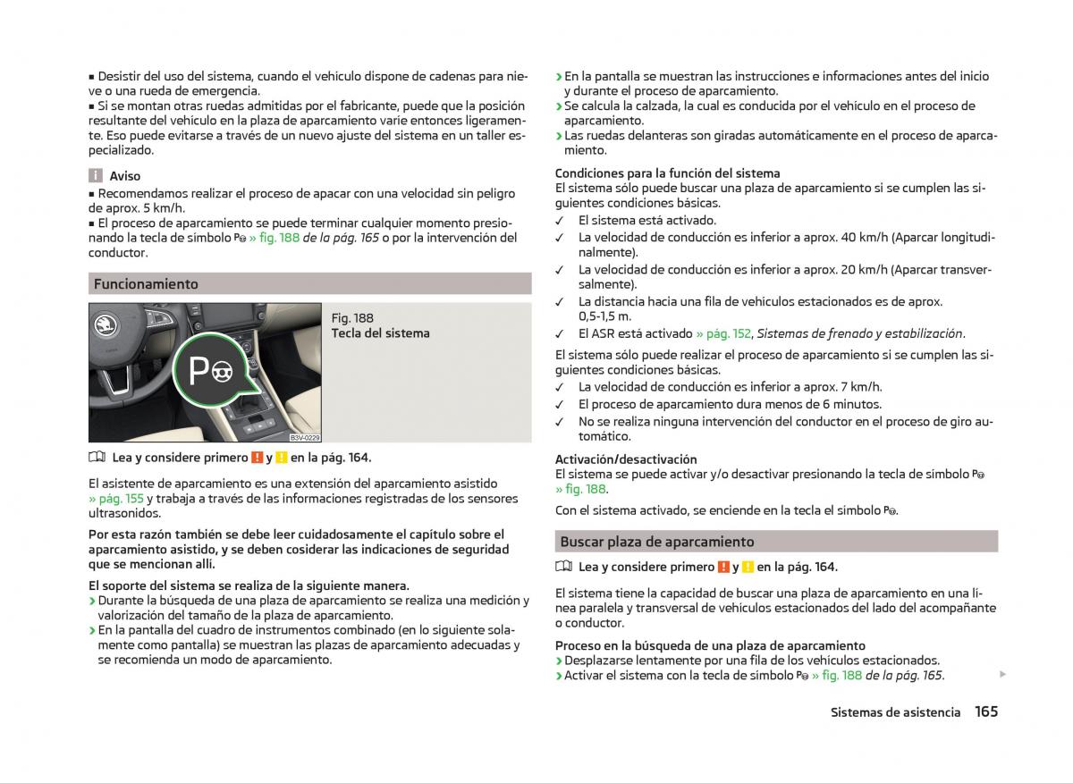 Skoda Superb III 3 manual del propietario / page 168