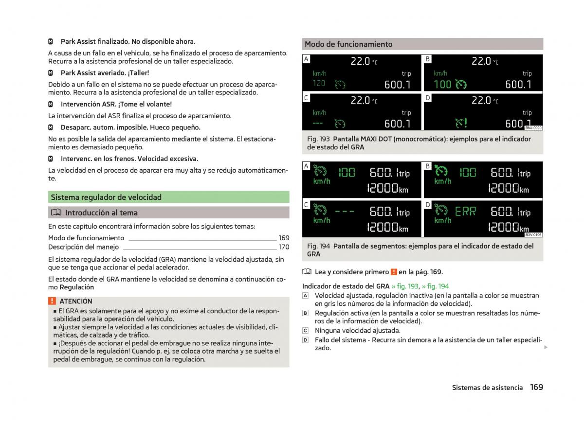 Skoda Superb III 3 manual del propietario / page 172