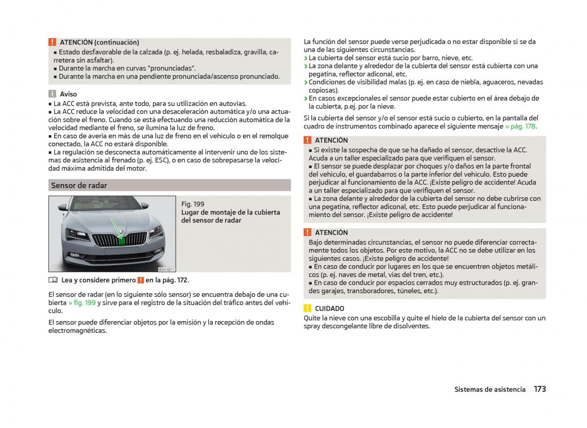 Skoda Superb III 3 manual del propietario / page 176