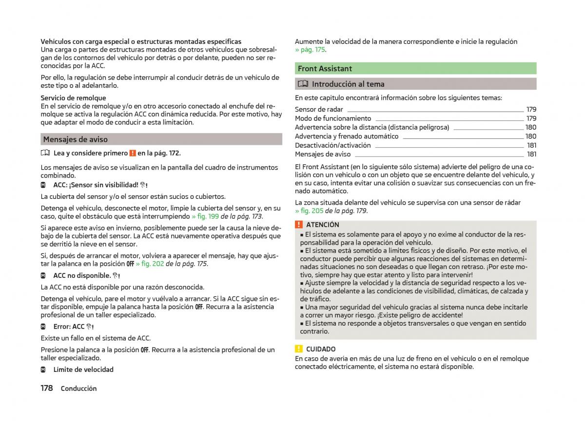 Skoda Superb III 3 manual del propietario / page 181