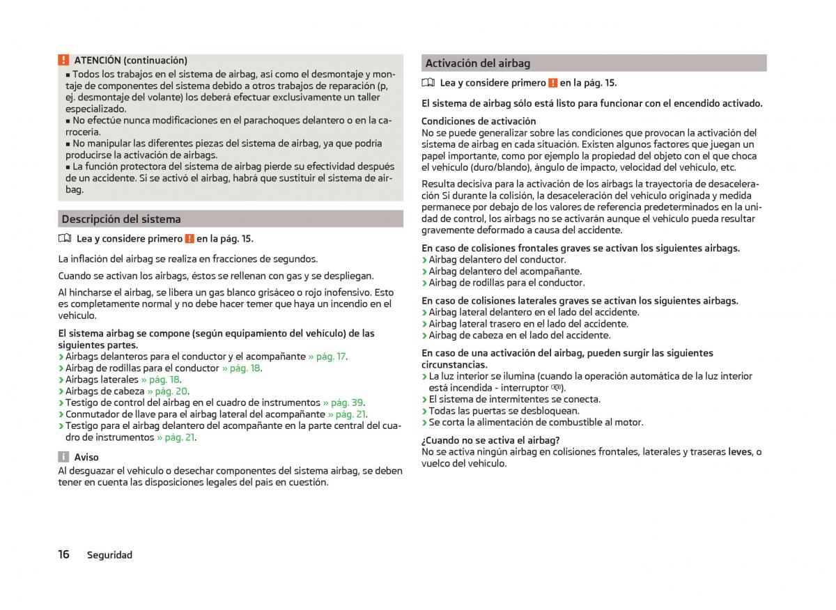 Skoda Superb III 3 manual del propietario / page 19