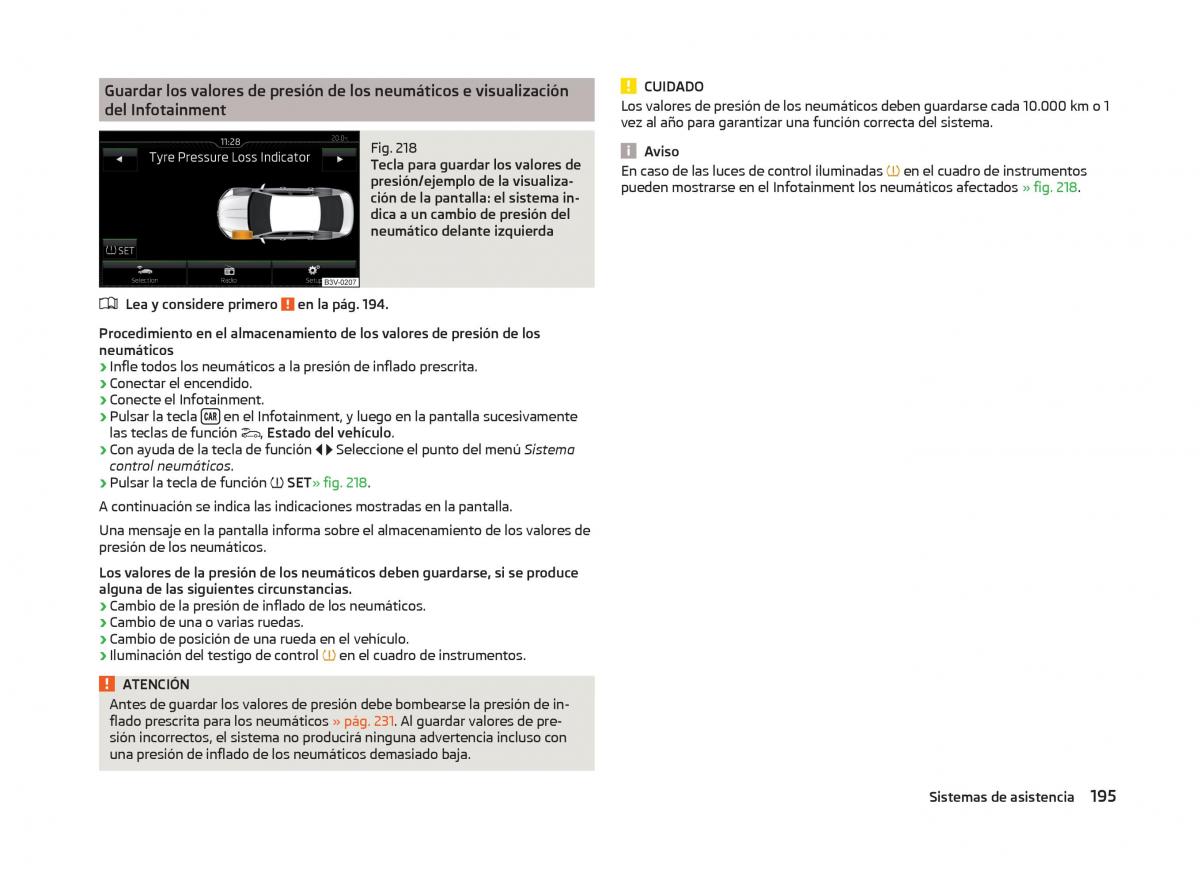 Skoda Superb III 3 manual del propietario / page 198