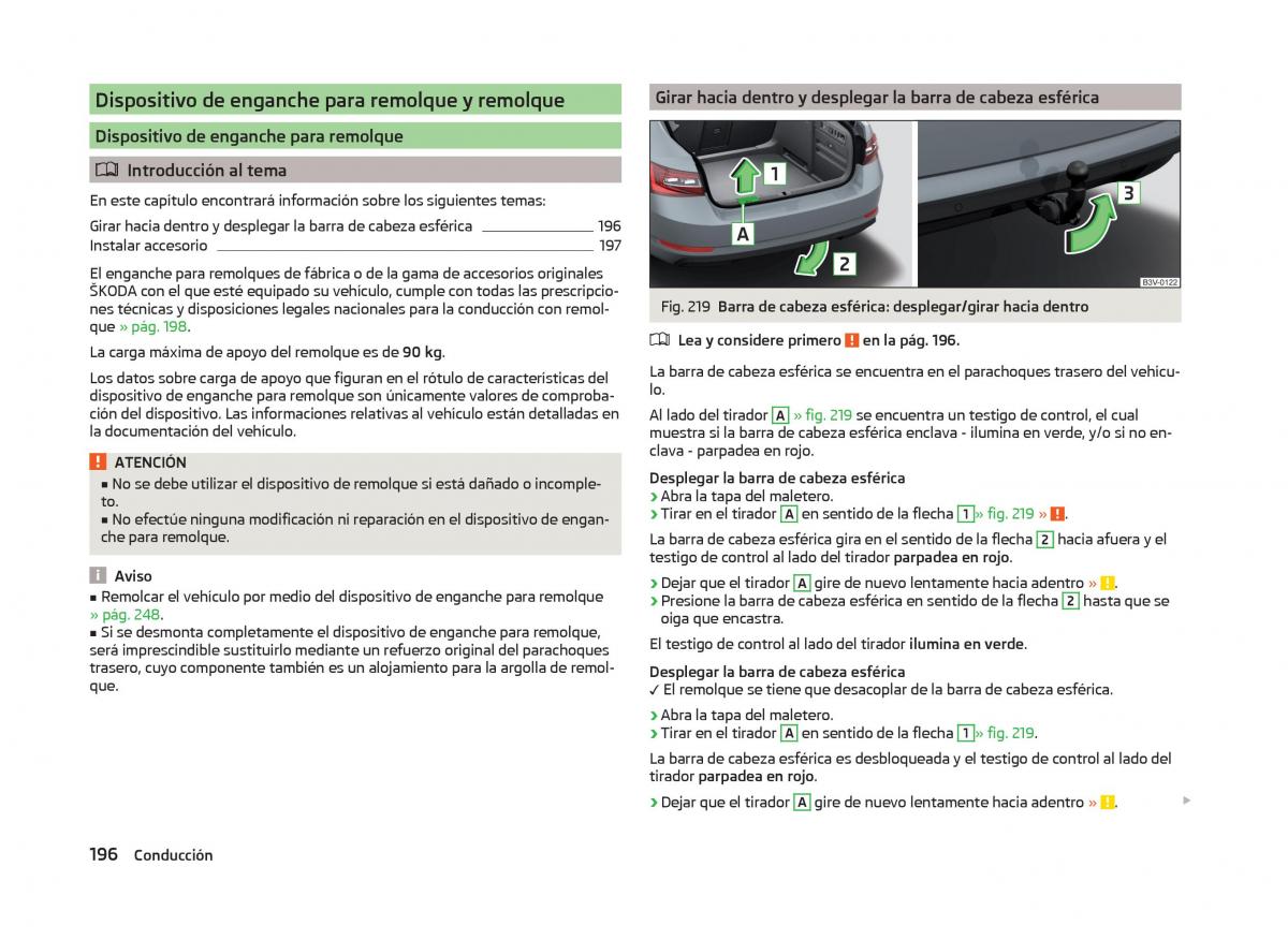 Skoda Superb III 3 manual del propietario / page 199