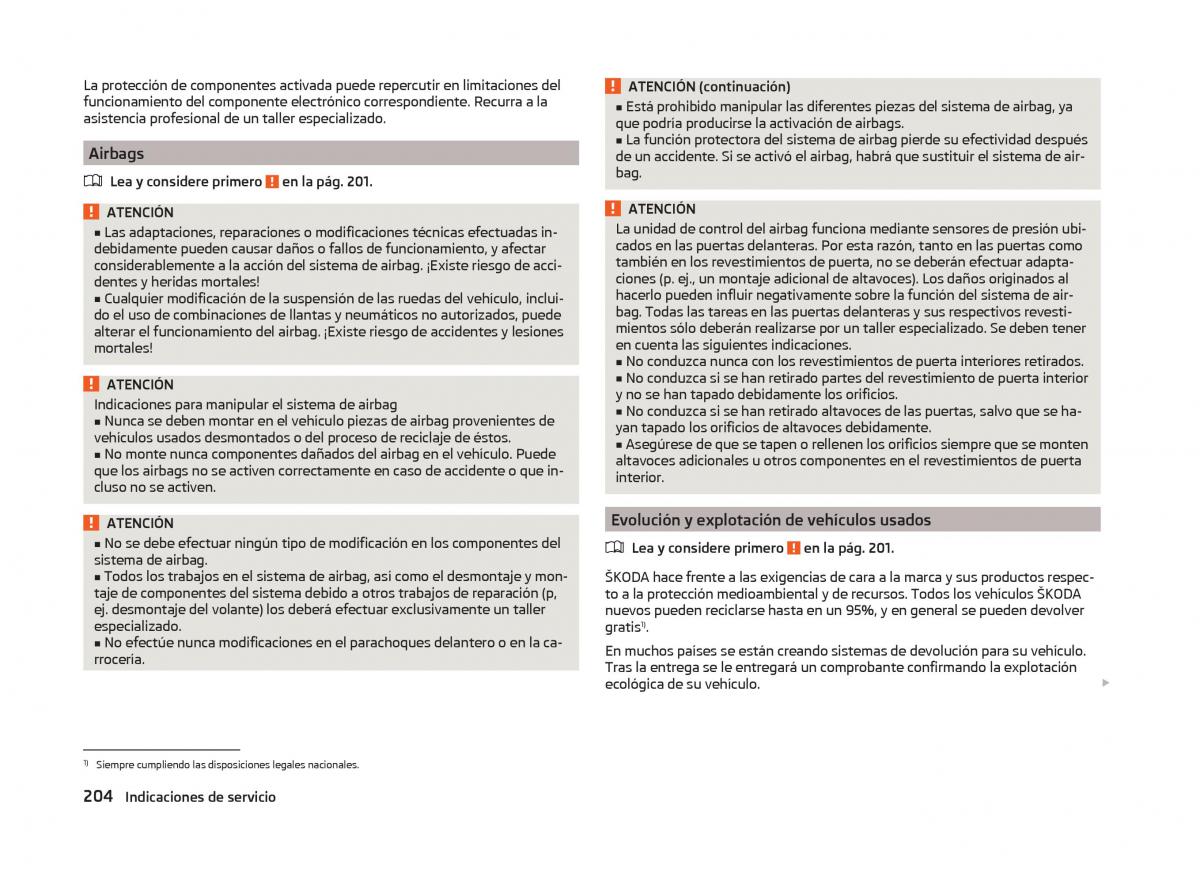 Skoda Superb III 3 manual del propietario / page 207