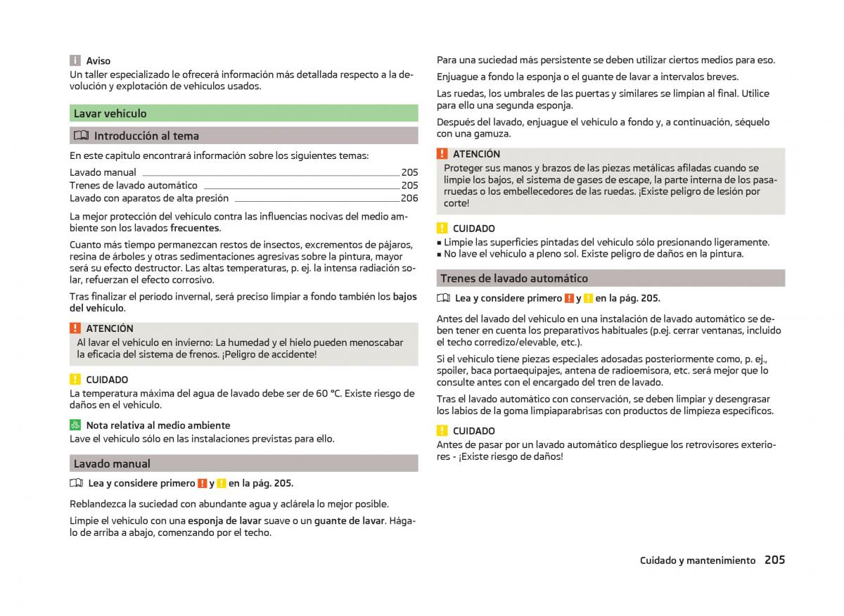 Skoda Superb III 3 manual del propietario / page 208