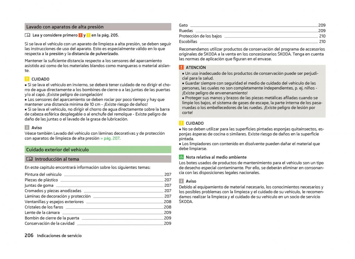 Skoda Superb III 3 manual del propietario / page 209