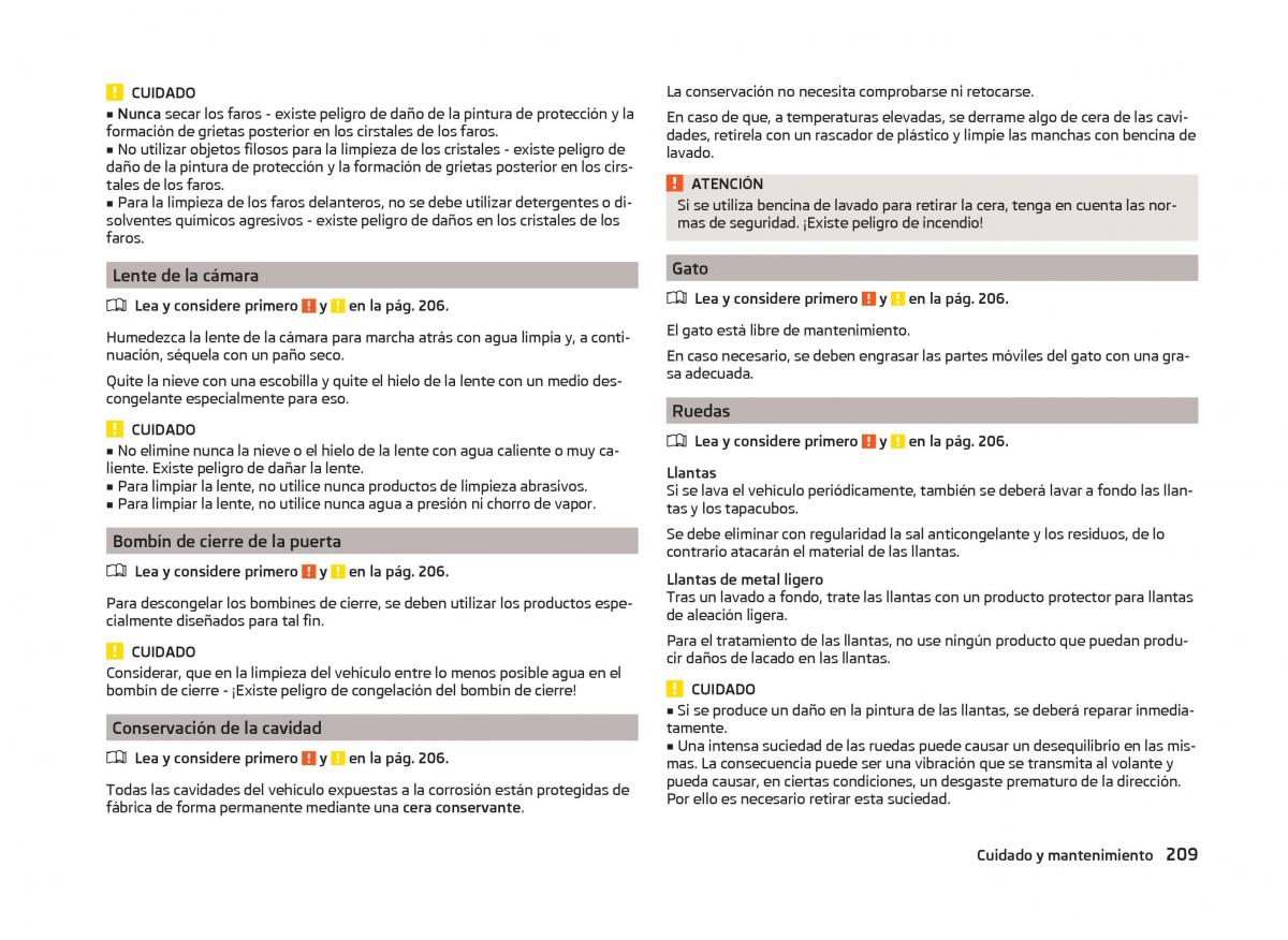 Skoda Superb III 3 manual del propietario / page 212