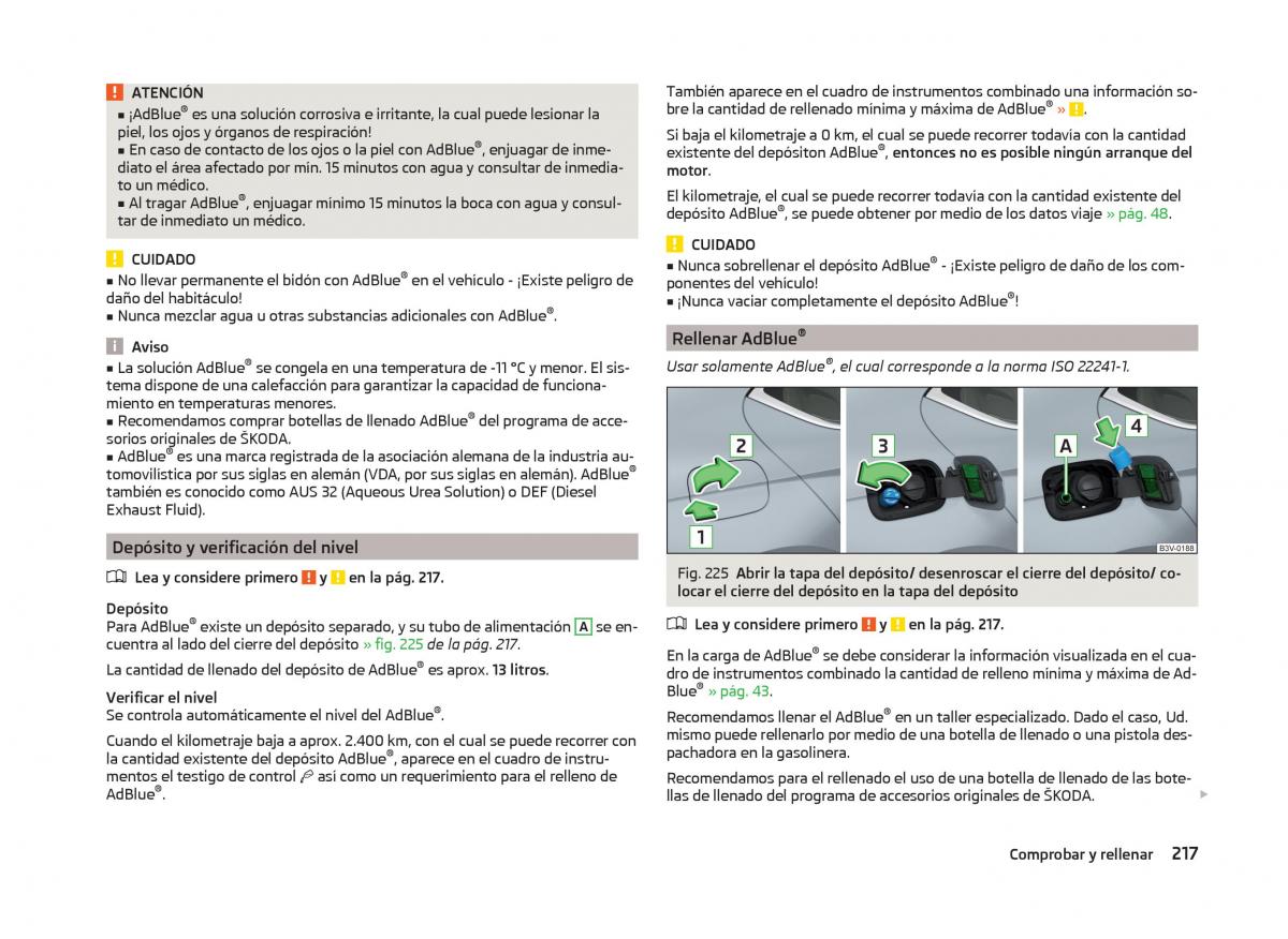 Skoda Superb III 3 manual del propietario / page 220