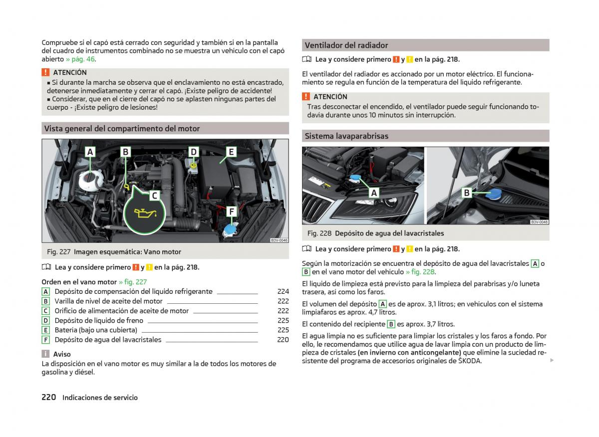 Skoda Superb III 3 manual del propietario / page 223