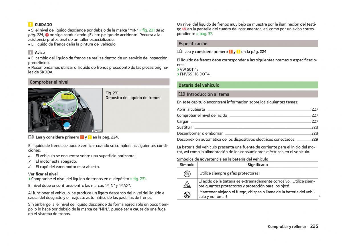 Skoda Superb III 3 manual del propietario / page 228