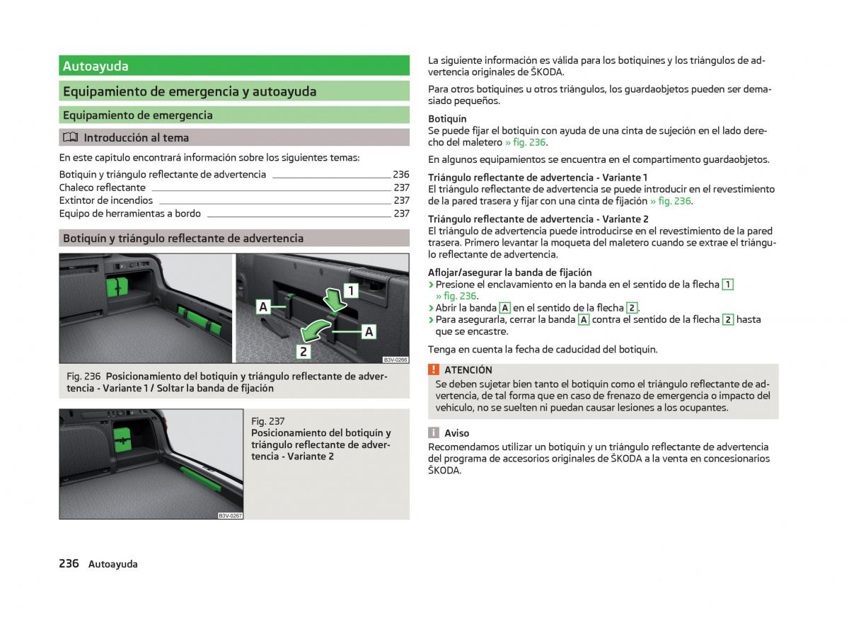 Skoda Superb III 3 manual del propietario / page 239