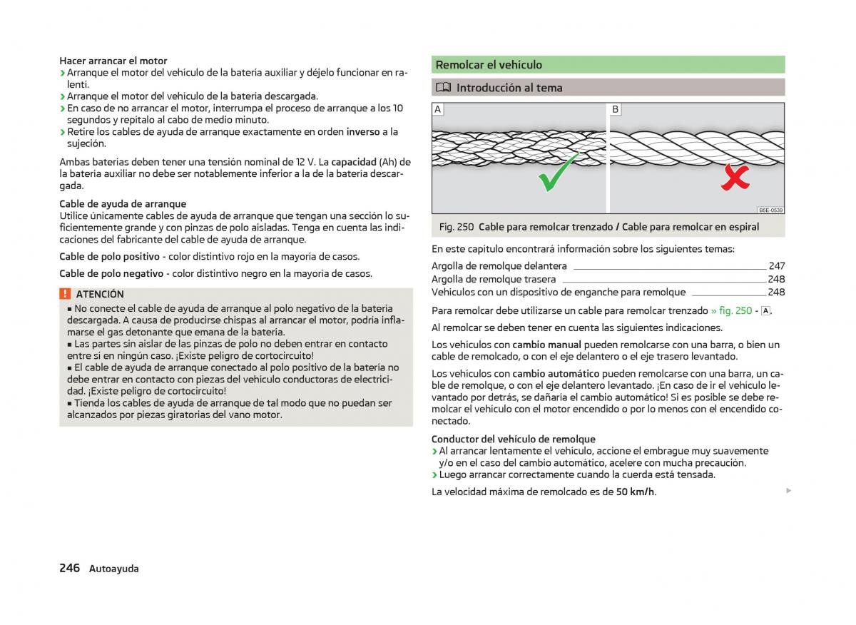 Skoda Superb III 3 manual del propietario / page 249