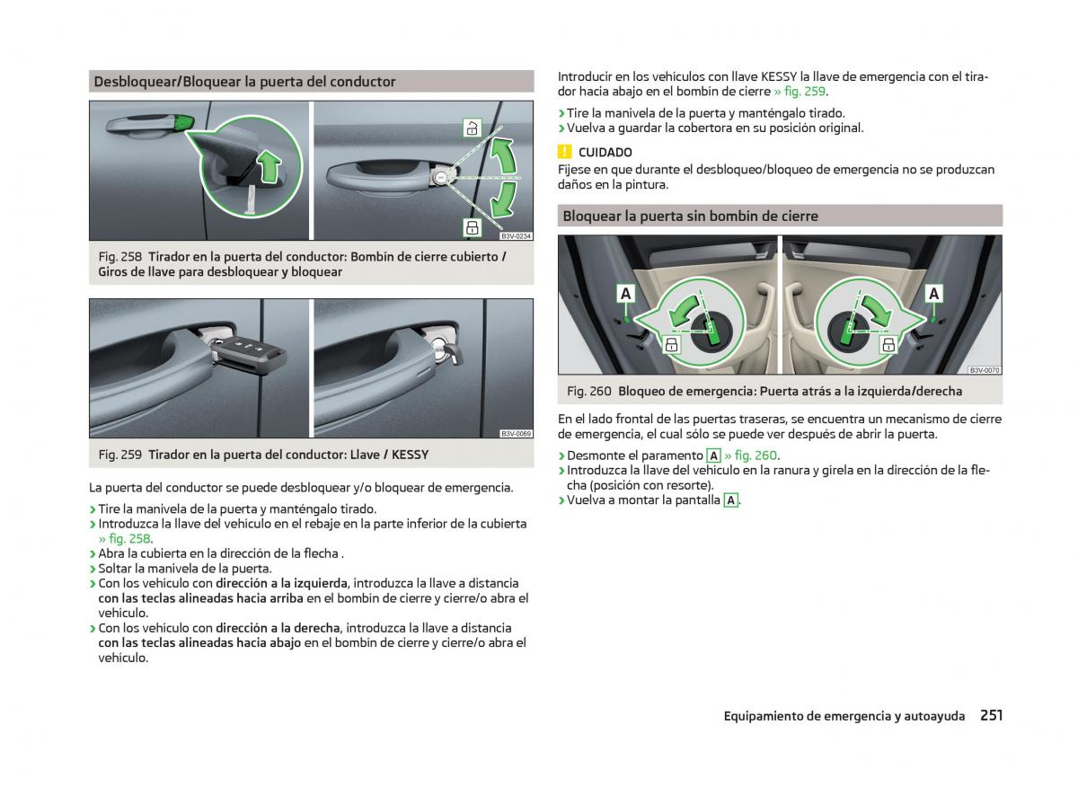 Skoda Superb III 3 manual del propietario / page 254