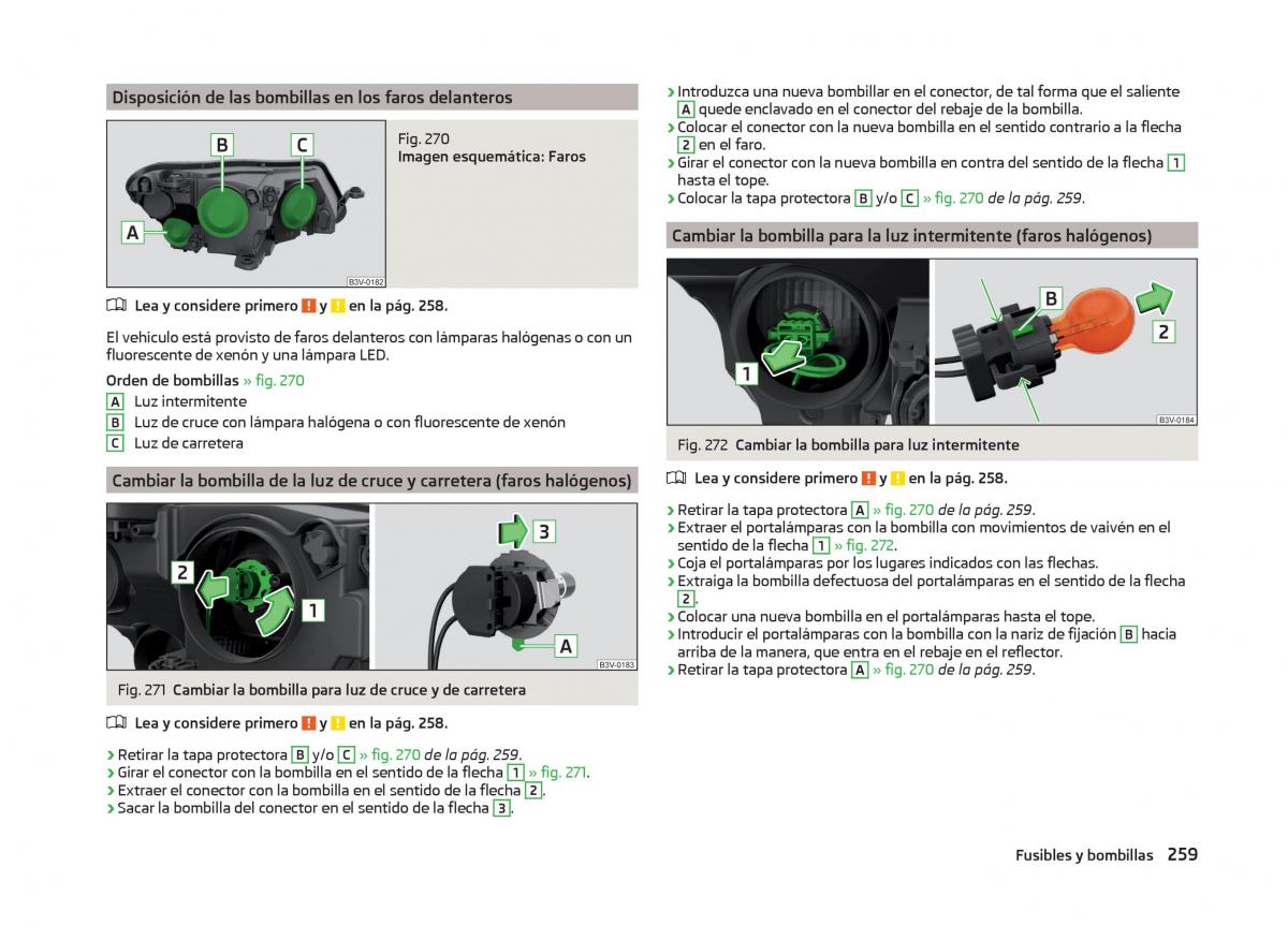 Skoda Superb III 3 manual del propietario / page 262