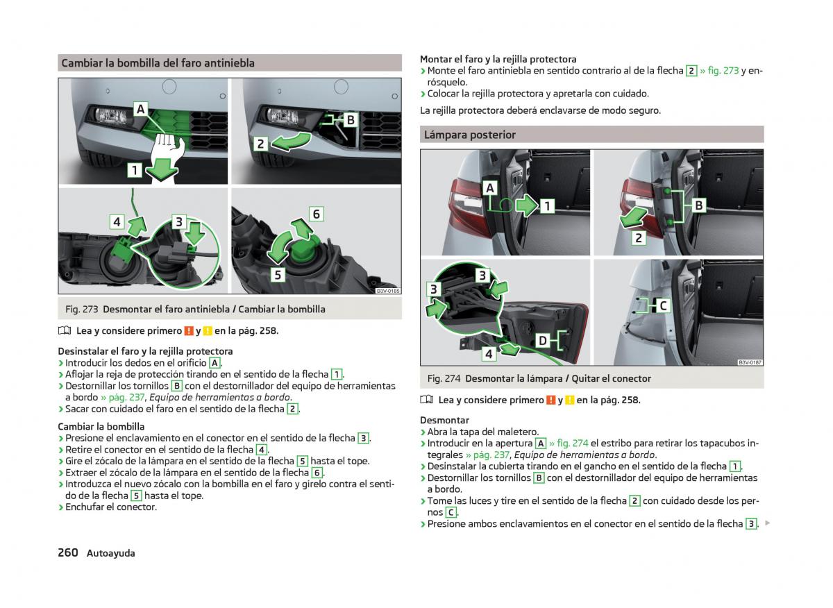 Skoda Superb III 3 manual del propietario / page 263