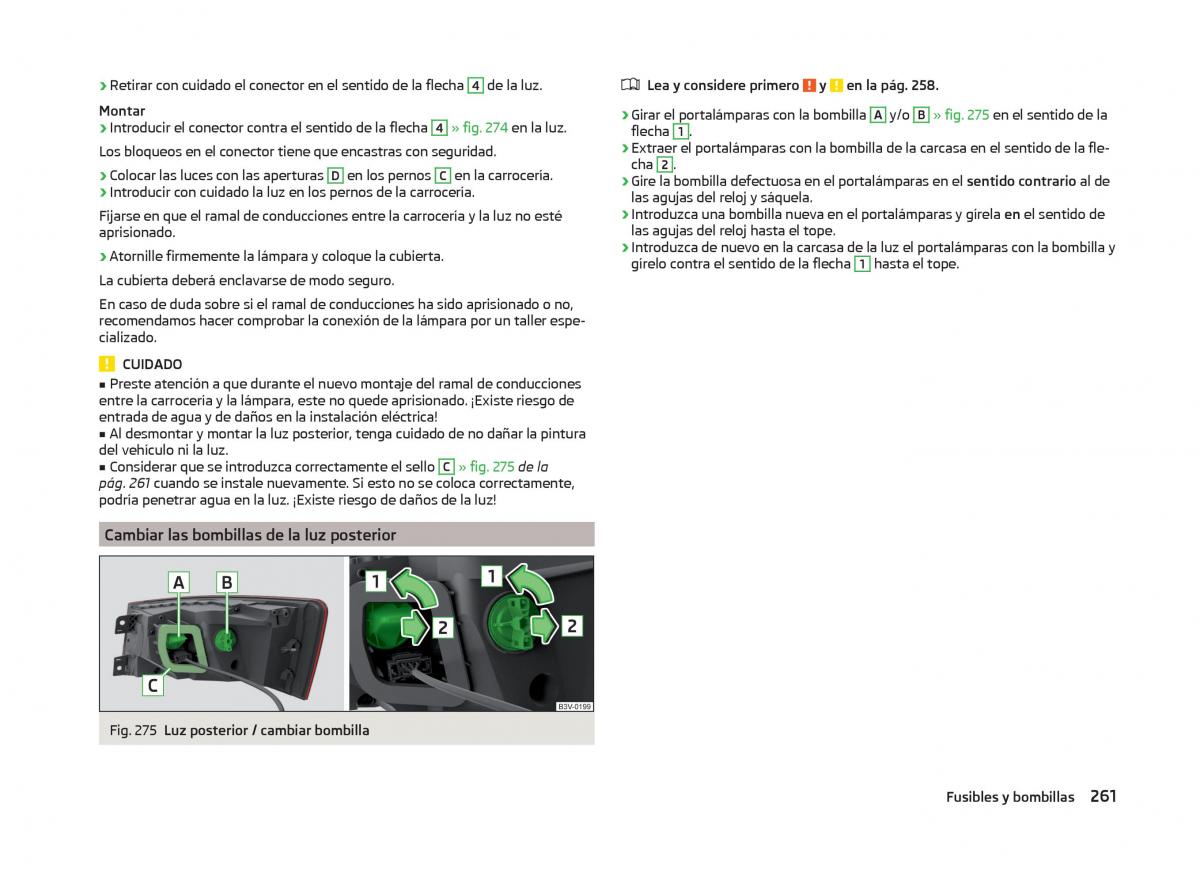 Skoda Superb III 3 manual del propietario / page 264