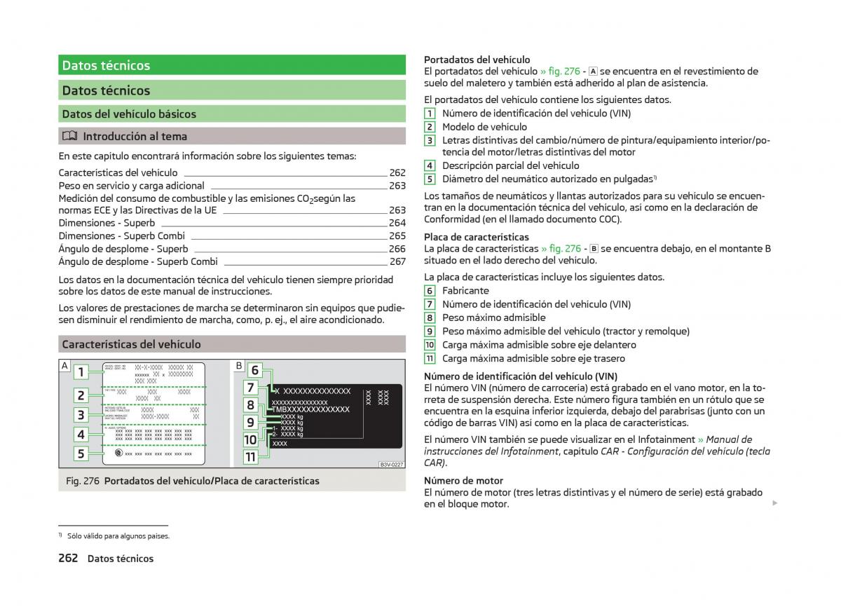 Skoda Superb III 3 manual del propietario / page 265