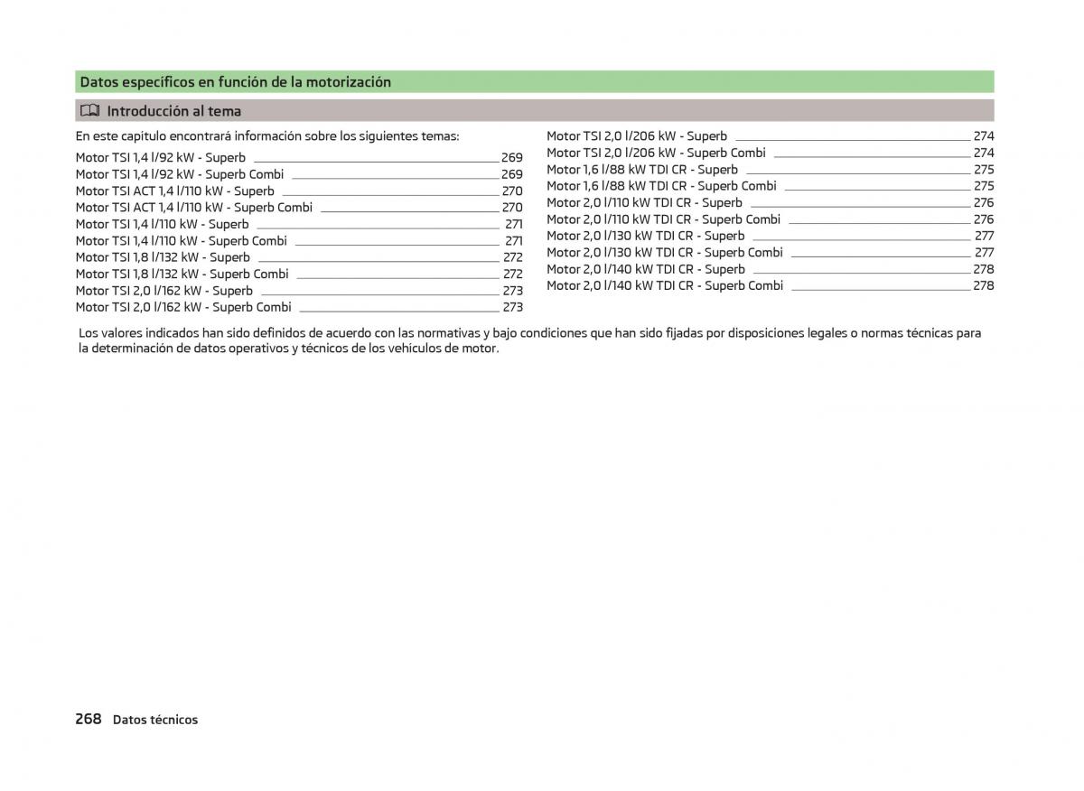 Skoda Superb III 3 manual del propietario / page 271