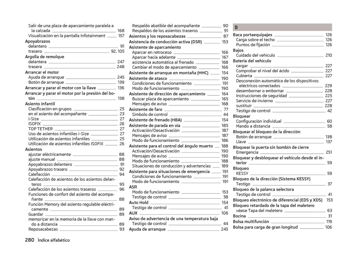 Skoda Superb III 3 manual del propietario / page 283