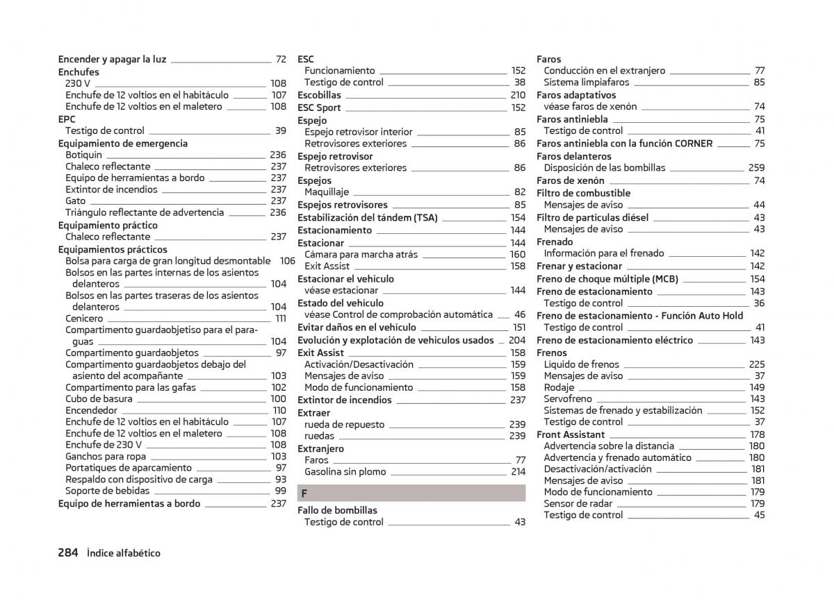 Skoda Superb III 3 manual del propietario / page 287