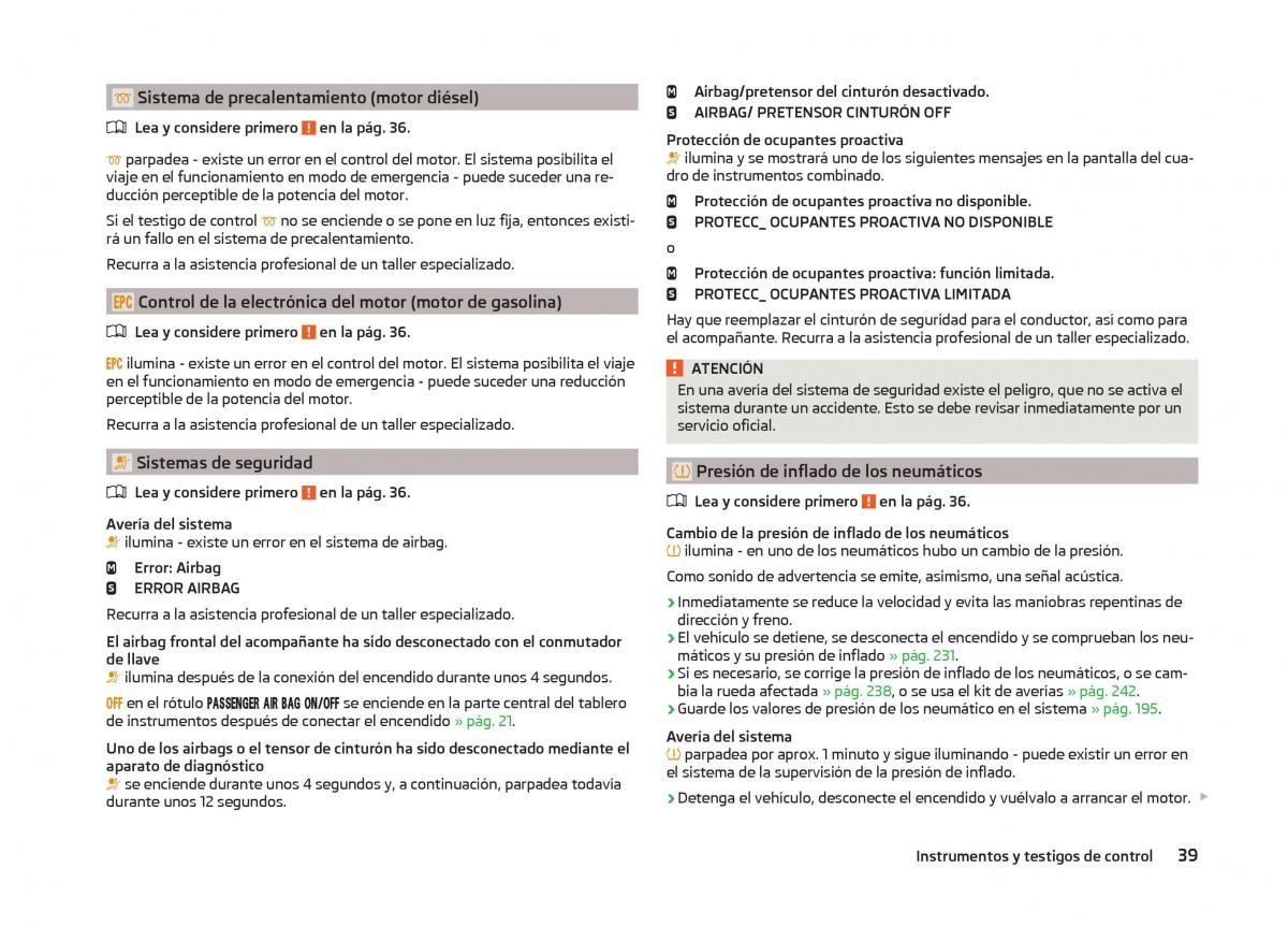 Skoda Superb III 3 manual del propietario / page 42