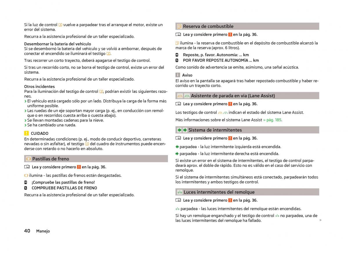 Skoda Superb III 3 manual del propietario / page 43