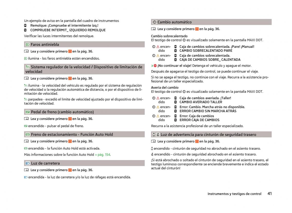 Skoda Superb III 3 manual del propietario / page 44