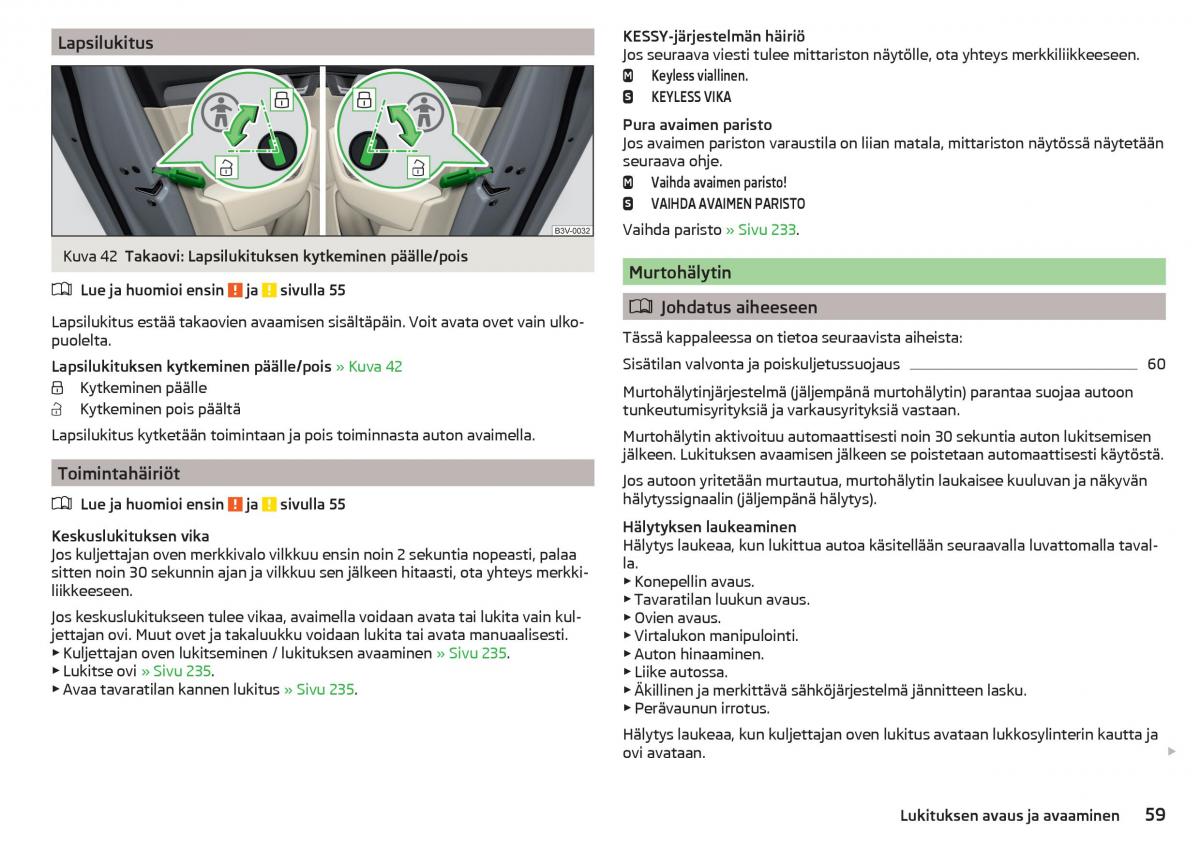 Skoda Superb III 3 omistajan kasikirja / page 61