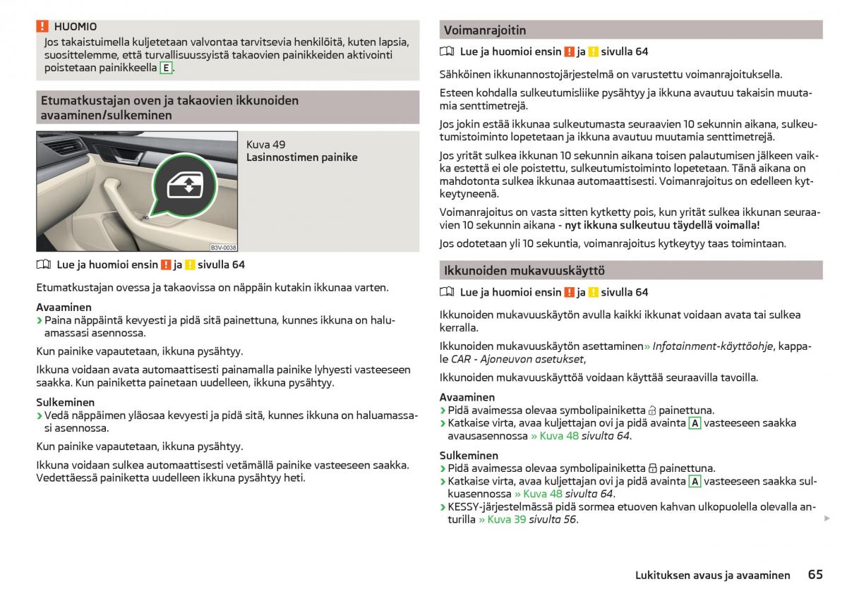 Skoda Superb III 3 omistajan kasikirja / page 67