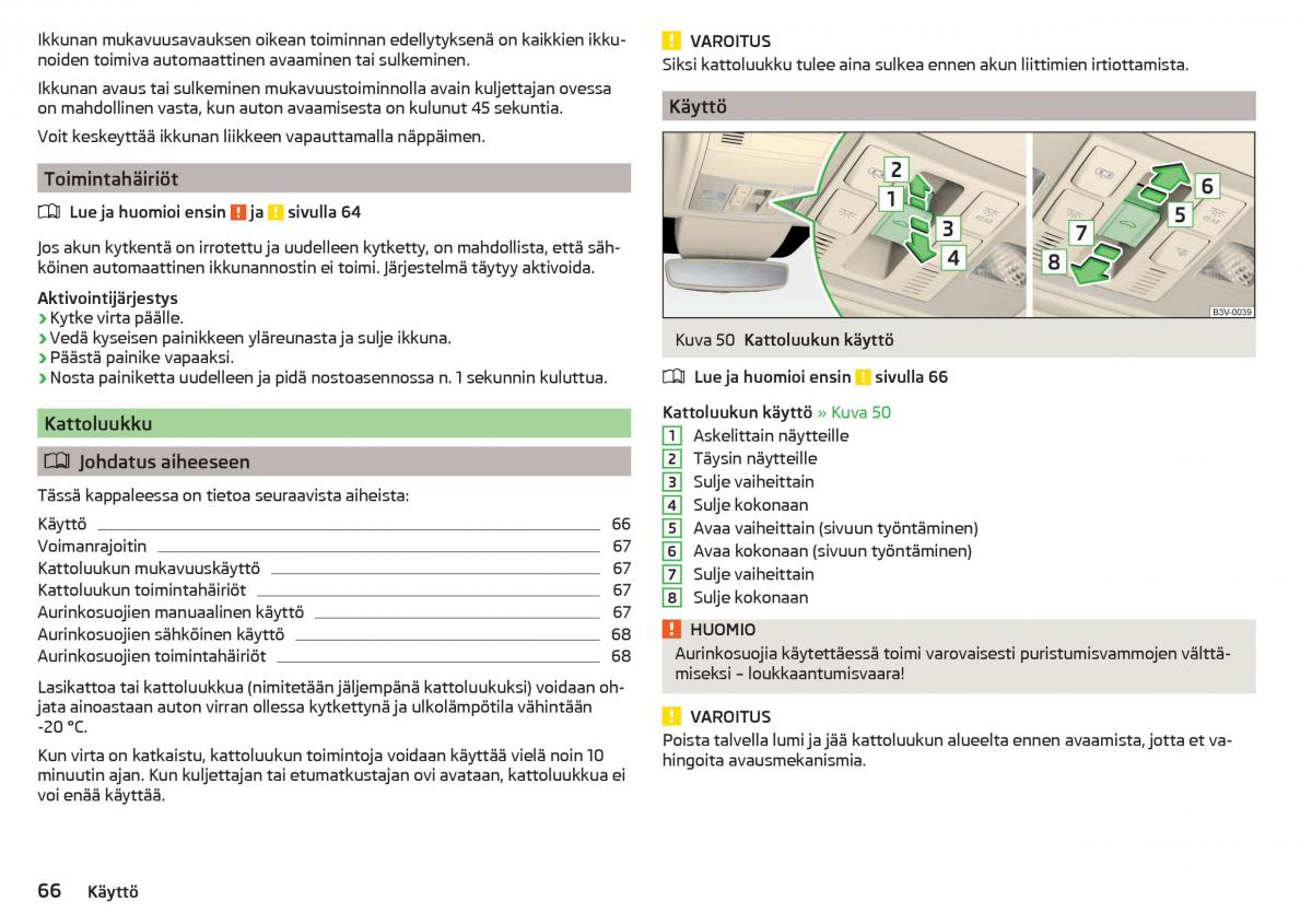 Skoda Superb III 3 omistajan kasikirja / page 68