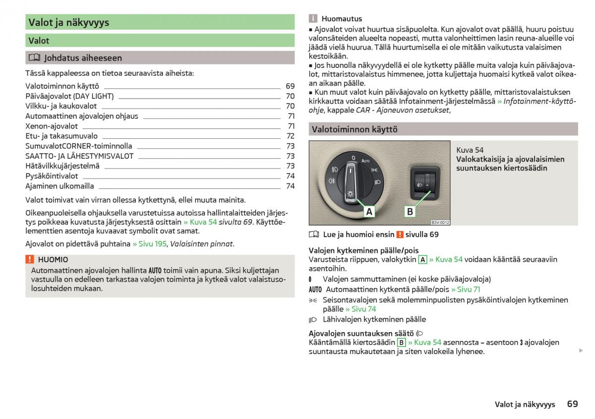 Skoda Superb III 3 omistajan kasikirja / page 71