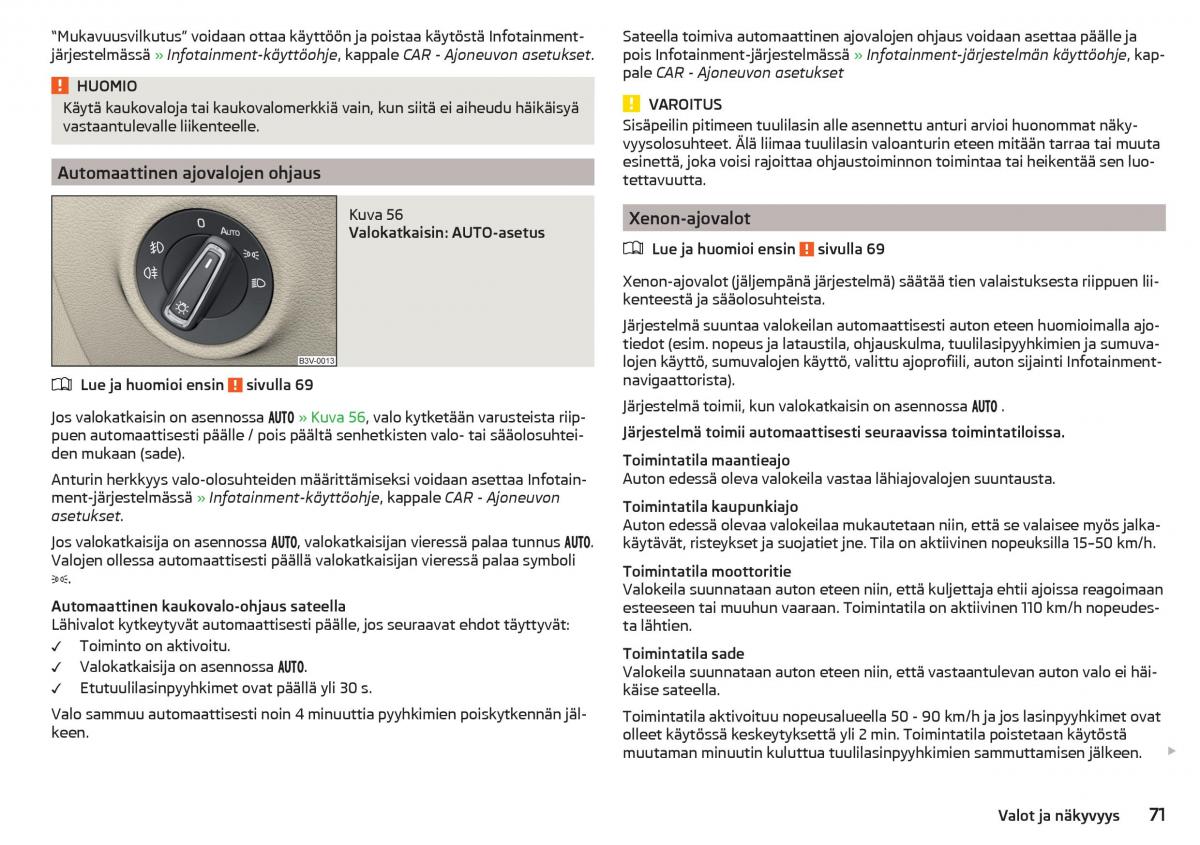 Skoda Superb III 3 omistajan kasikirja / page 73